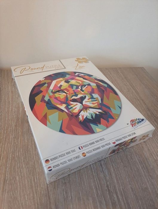 Puzzle rotund 1000 piese - nou, sigilat in cutie