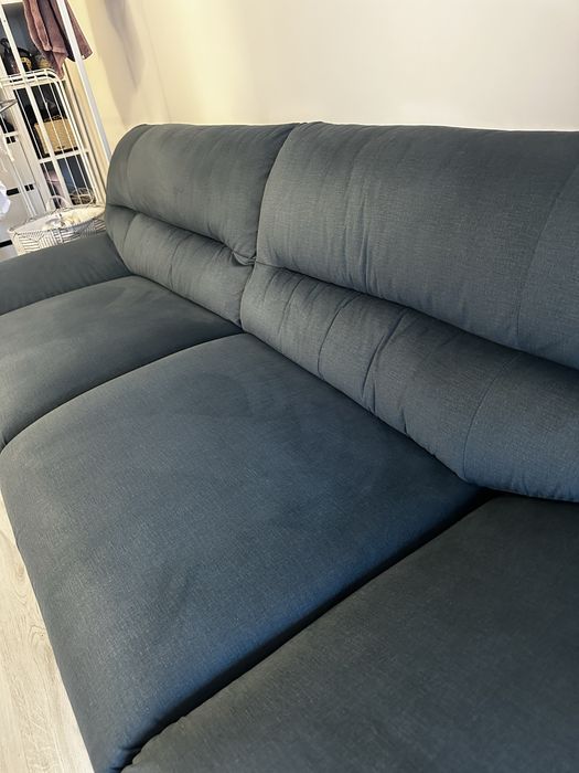 Vand Canapea 3 locuri RAMSEY L.231 l.100 H.87 Stofa verde