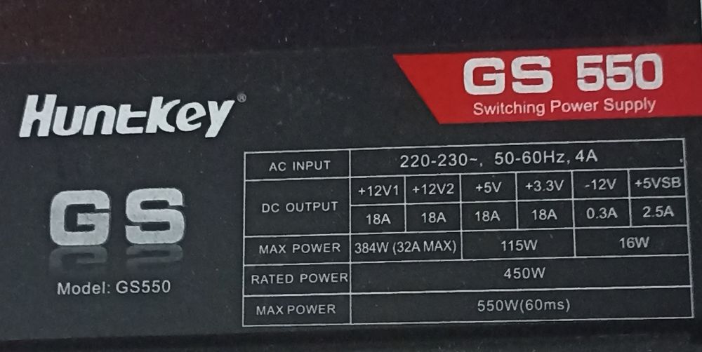 Блок питание на 550w