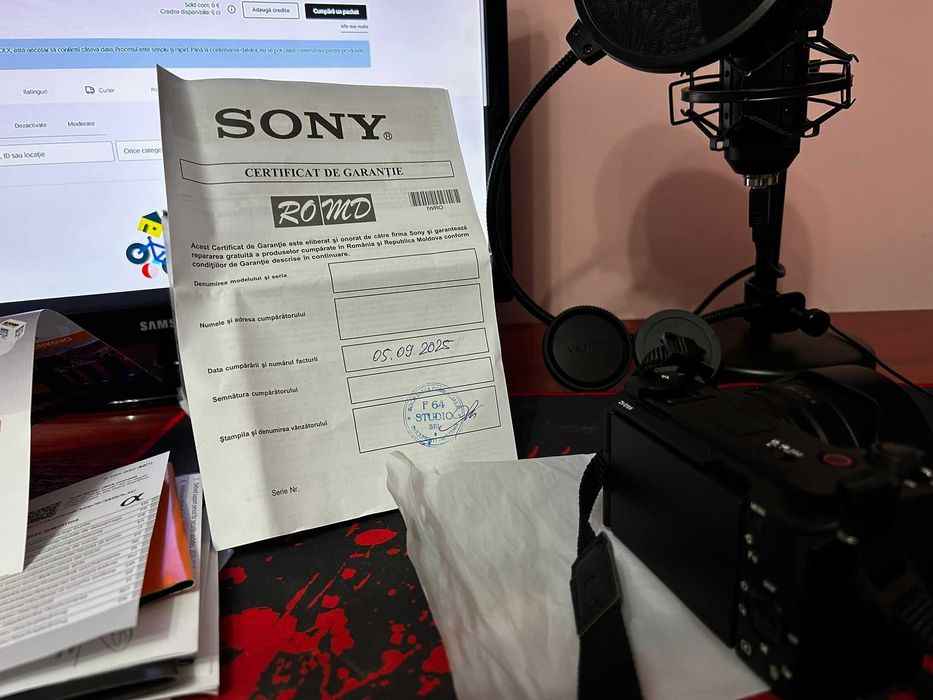 Vand aparat foto Sony ZV-E10 II (Mark2) cu tot cu obiectiv/separat.