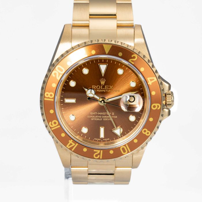 Rolex GMT-Master II 16718 Yellow Gold “Root Beer”