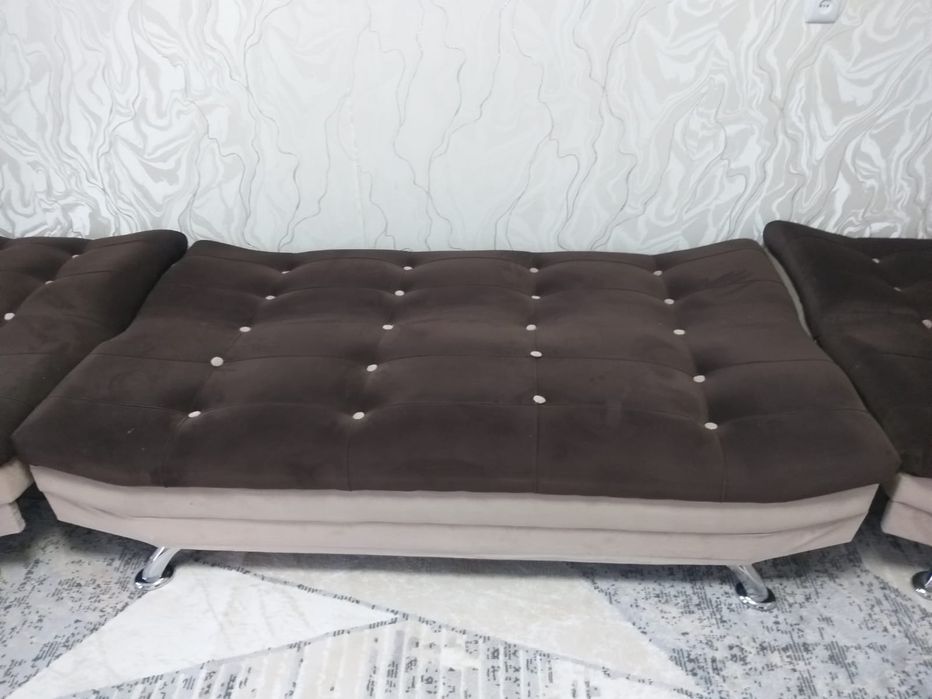 Продам диван с креслами раскладные