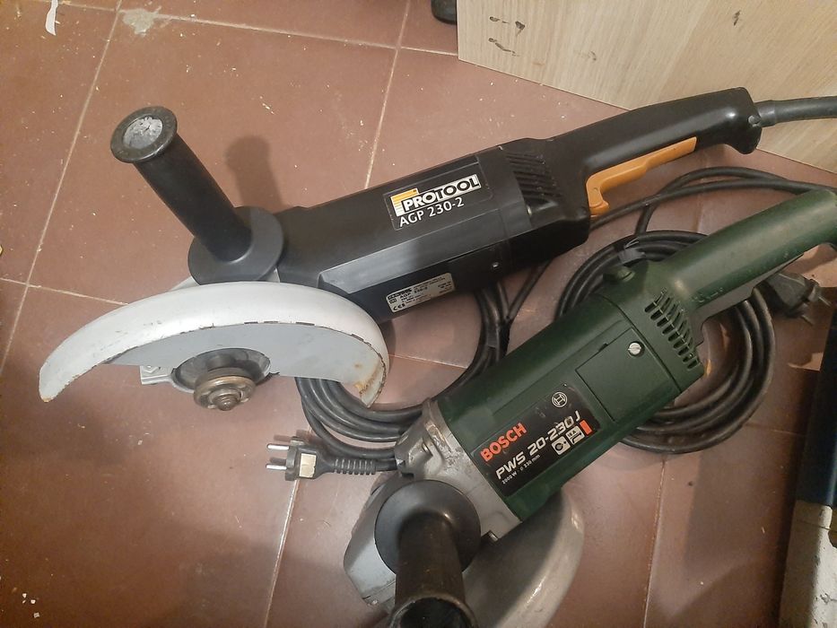 Големи ъглошлайфи и бормашина