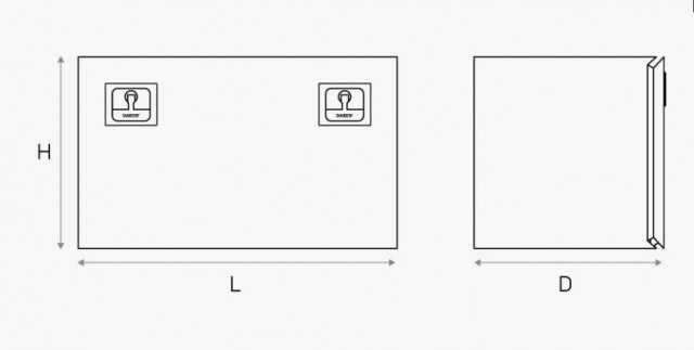 Cutie de scule Lada de scule  camion INOXIDABILA