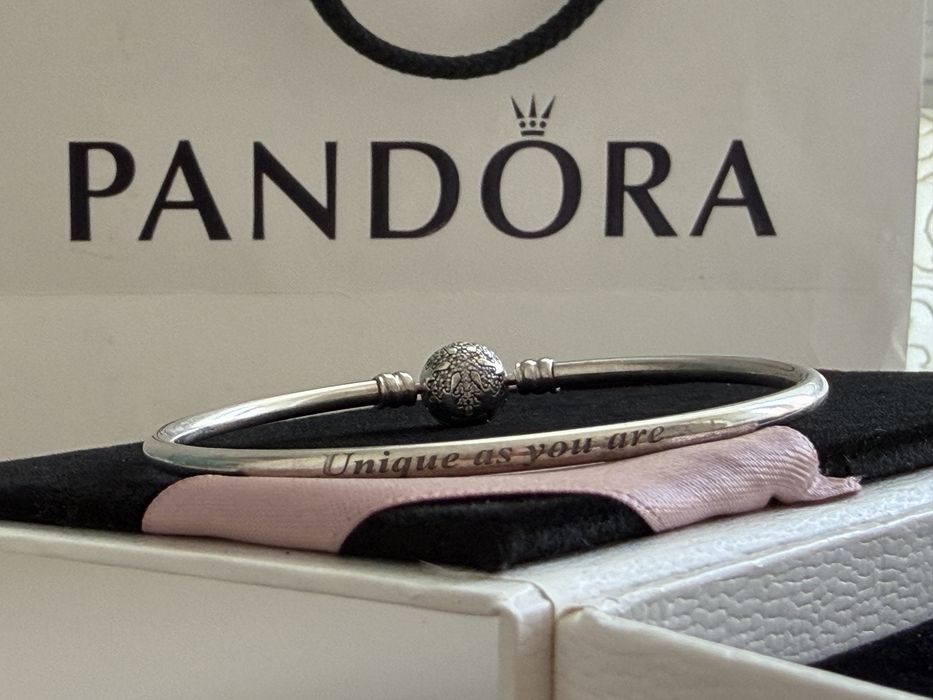 Pandora Unique Snowflake сребърна гривна с талисмани + ПОДАРЪК