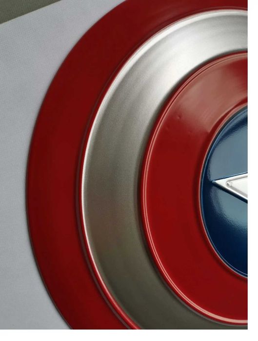 Щит на Капитан Америка Captain America 60см реалистичен модел метален