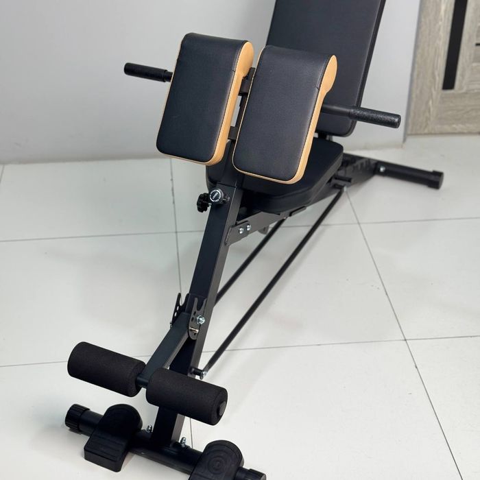 Лежак для пресса + гиперэкстензия Скамя для гантели и спины 3в1