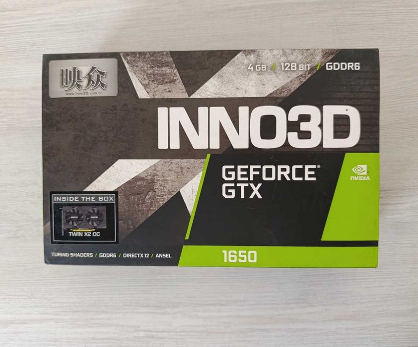 Надежная игровая видеокарта INNO3D GeForce GTX 1650 4GB