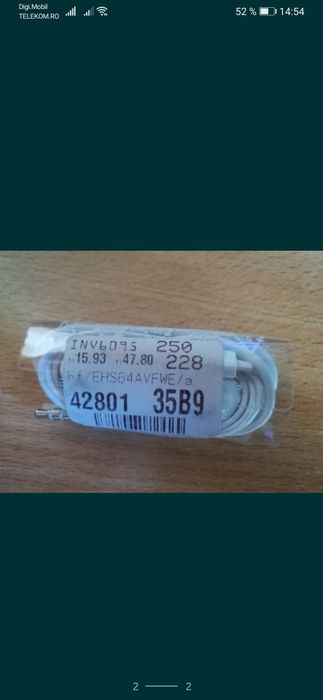 Casti EHS64AVFWE originale Samsung s6,s7,s8 J1/3/5/7,A3/5/7 2015,'16,'