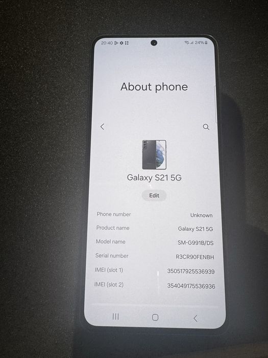Telefon Samsung S21 5G negru