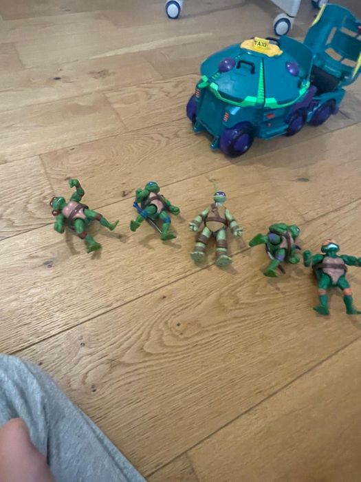 Tanc Testoasele Ninja cu accesorii+9 figurine