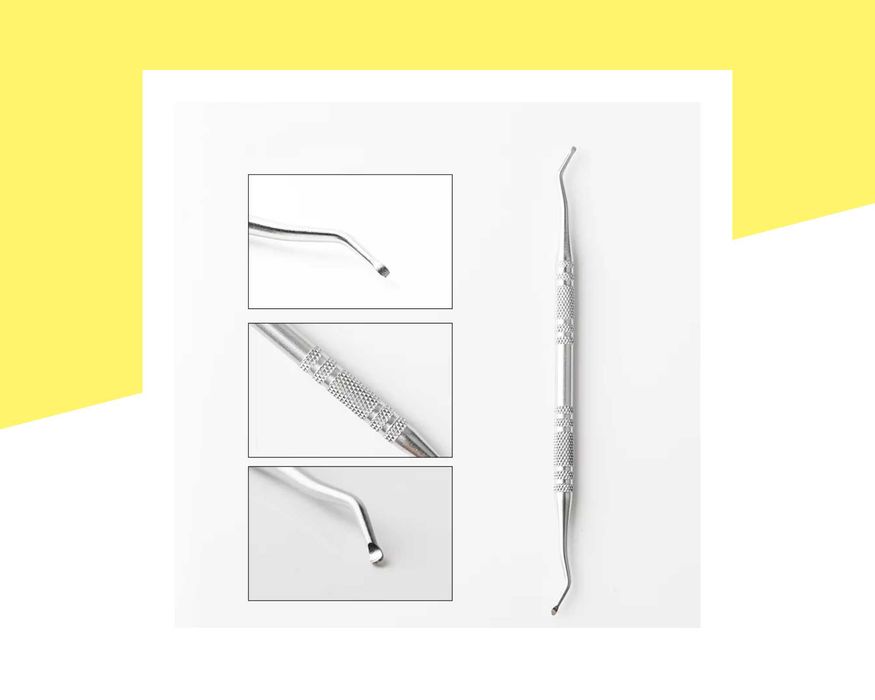 Инструмент за врязани нокти и за почистване на натрупвания под ноктите