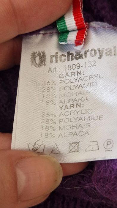Pulover Rich&Royal, mărimea M, Alpaca și Mohair