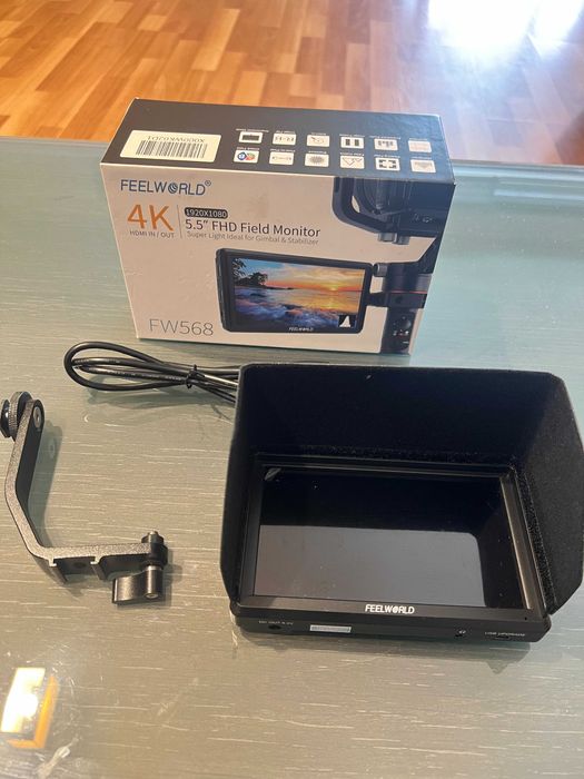 Monitor 5.5 Full HD 4K + 2*Acumulator - pentru Camera , gimbal