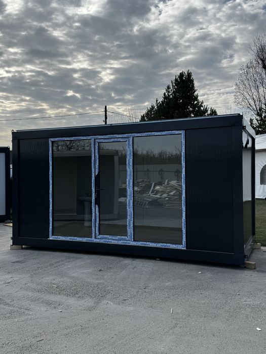 Vand containere modulare 5x2.4 cu vitrina