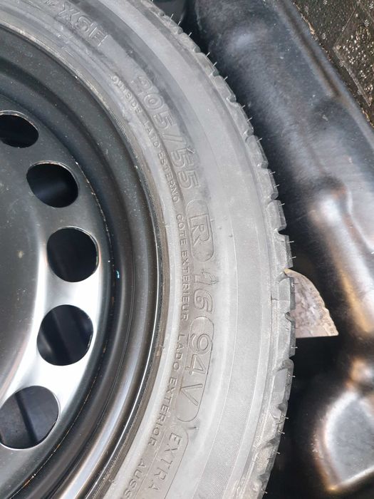 Нова оригинална джанта с нова гума 16",5х112,ЕТ42,ф 57.1 за Фолксваген