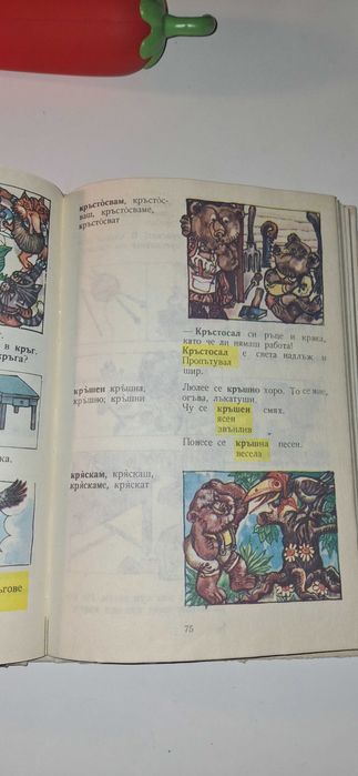 Старинен картинен речник за първокласници твърци корици