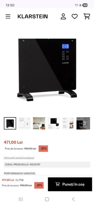 Convector/Radiator  electric Karlstein ,mare in Germania