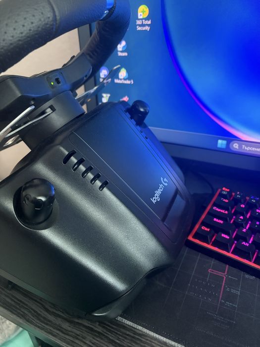 Волан с педали Logitech - G29, черен