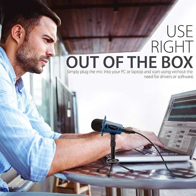 Висококачествен микрофон за компютър и лаптоп от Promate