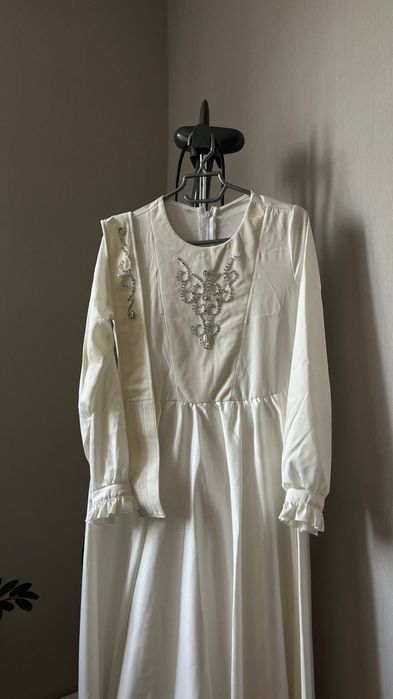 Продам белое платье на кыз узату