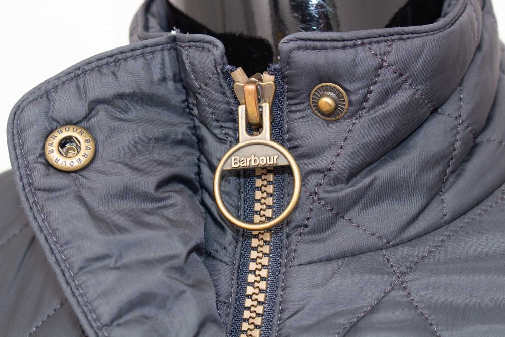 BARBOUR Flyweight Cavalry Quilt оригинално дамско яке синьо-сиво S