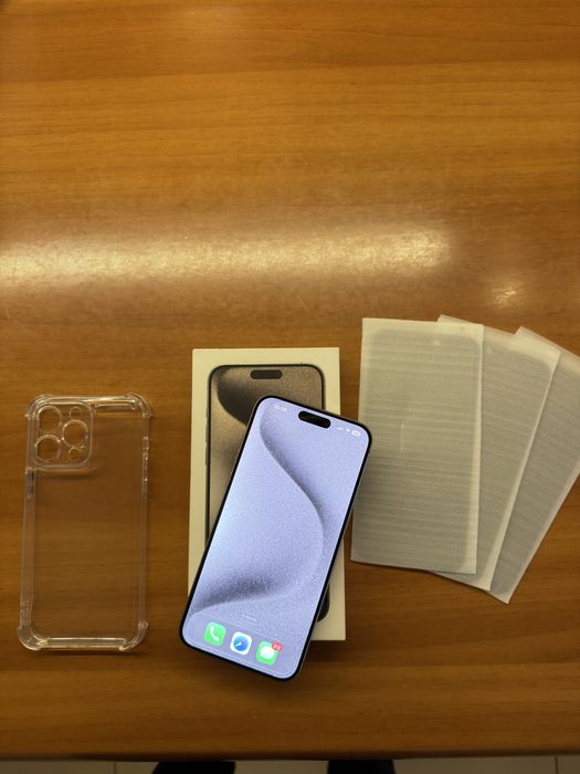 iPhone 15 Pro Max 256 GB Natural Titanium Full Box Neverlocked