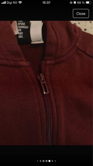 Hanorac cu fermoar adidas xs