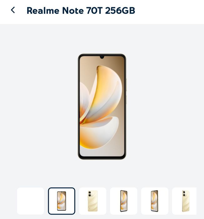 Realme note T 70 чисто нов