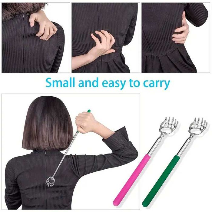 Aparat din oțel inoxidabil, ajustabil, retractabil, cu maner ergonomic zgaraietor scarpinat 3 m gheara urs schelet Pistol cu 15 Discuri de Spumă Moale
