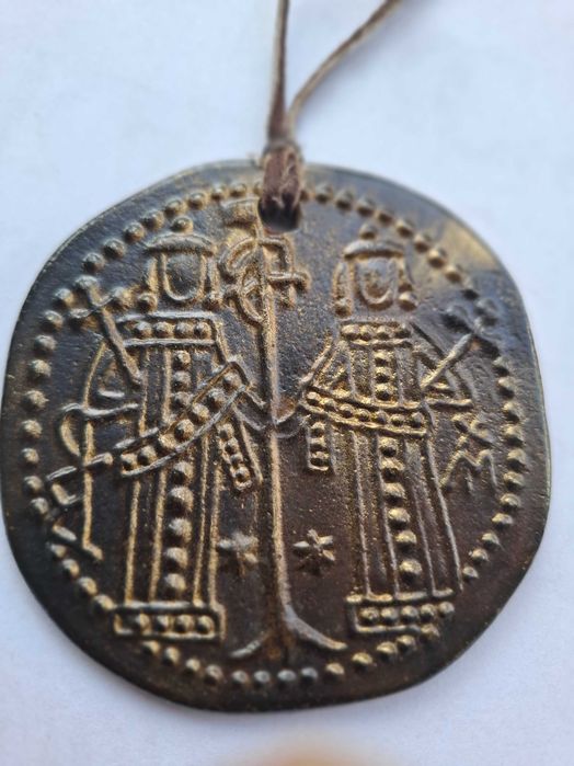Бронзов плакет 1300г. България.
