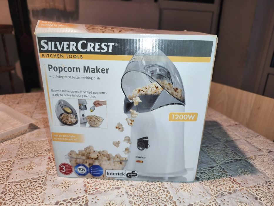 Машина за пуканки SilverCrest 1200W - като нова