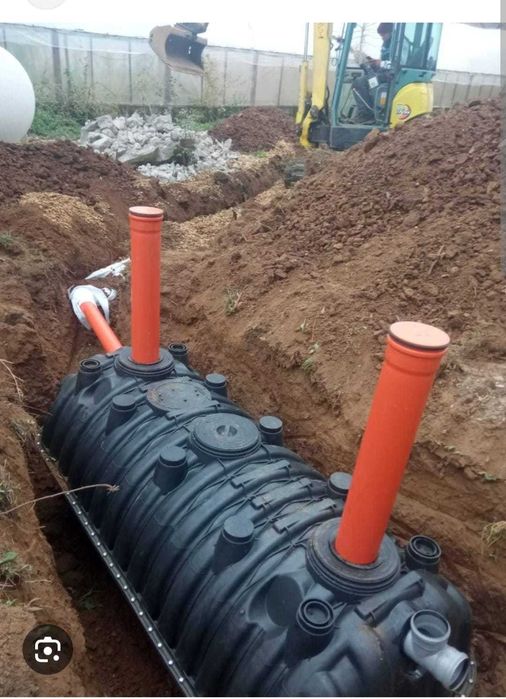 Montaj fose septice si canalizari cu sapatura inclusa si drenaj