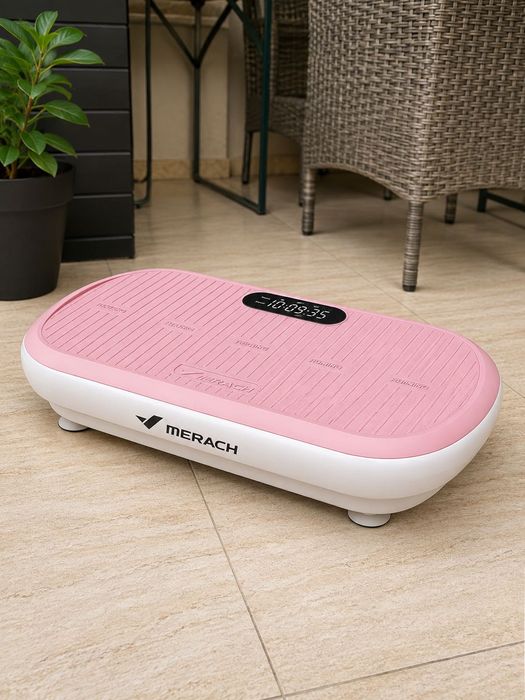 Platforma Vibratii Fitness Merach MR 2440P1 Pink Tonifiere 200W