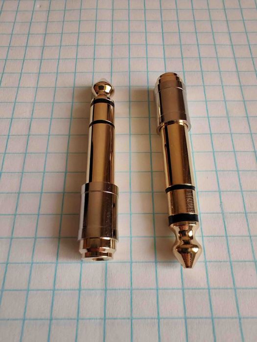 переходник для наушников или микрофона 3.5 мм на 6.3 мм Американский