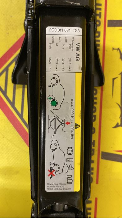 Cric auto original Vw Polo 2018++ Seat Ibiza Audi A1 Skoda scala 2020+