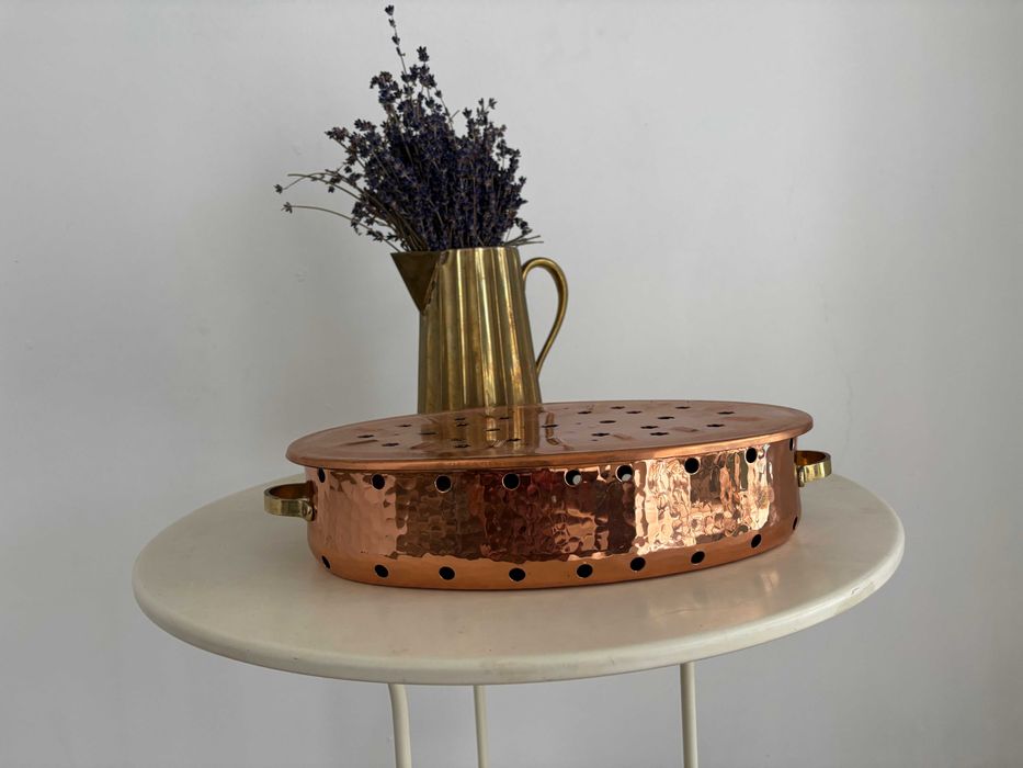 Rechaud / încălzitor mâncare din cupru, Elveția, nou