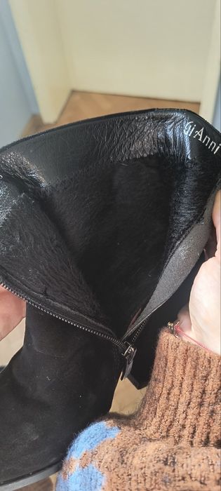 Ganny боти естествен велур