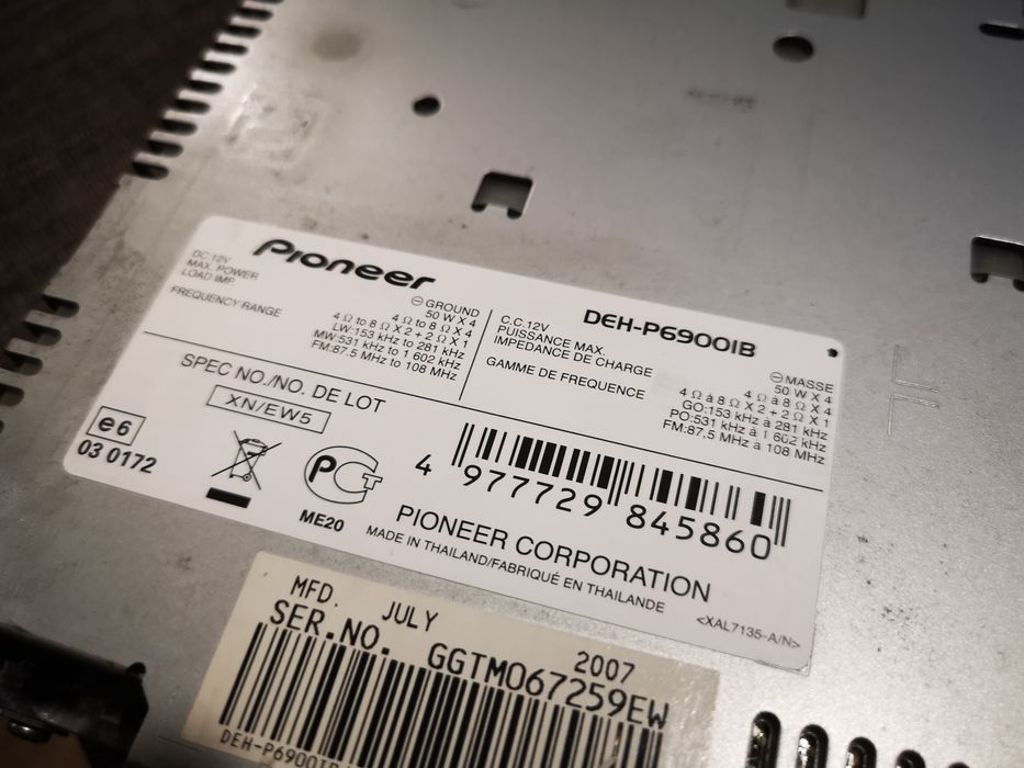 Pioneer Deh - P88RS