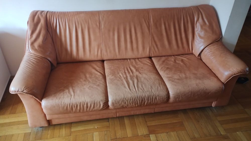 Диван естествена кожа, функция сън