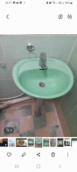 Раковина с унитазом