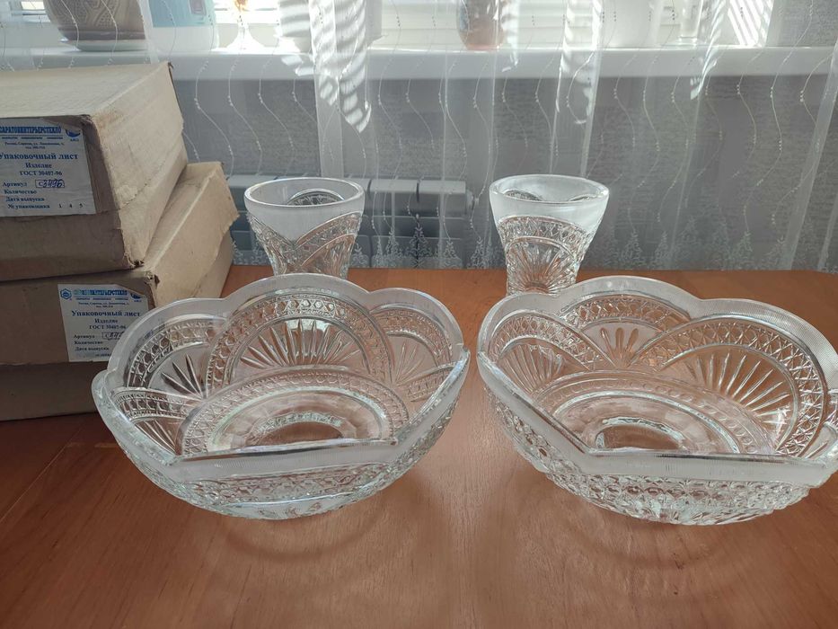 Вазы хрустальные трансформеры