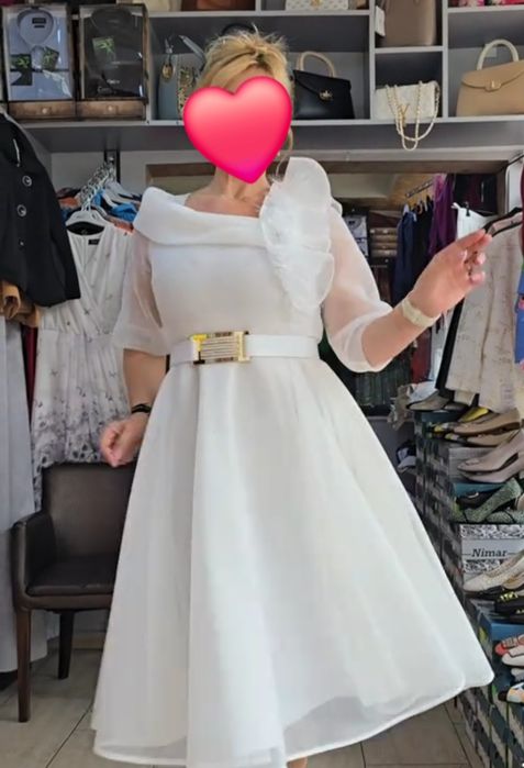 Rochie elegantă albă