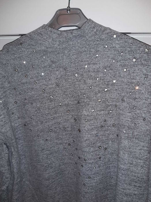 Pulover Jean Pascale cu strasuri, nou, marime S, TRANSPORT GRATUIT