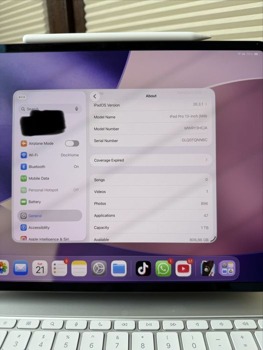 Tableta iPad Pro 13" M4 1 TB + Apple Pencil Pro + Keyboard