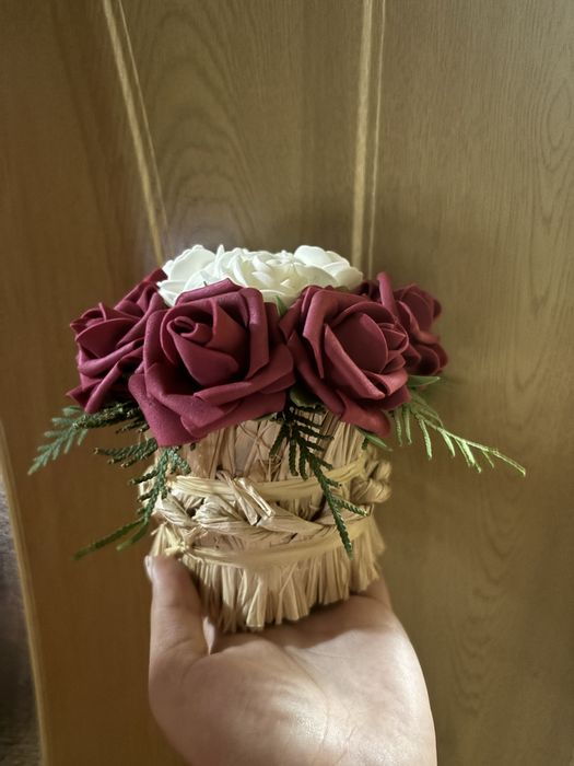Aranjament floral din sapun