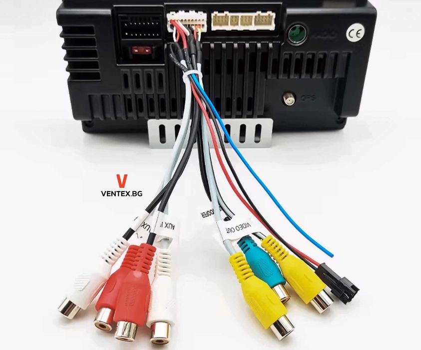 Мултимедиен RCA видео и аудио кабел за Android мултимедия за кола