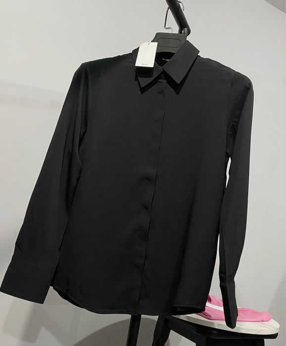 MANGO дамска черна риза