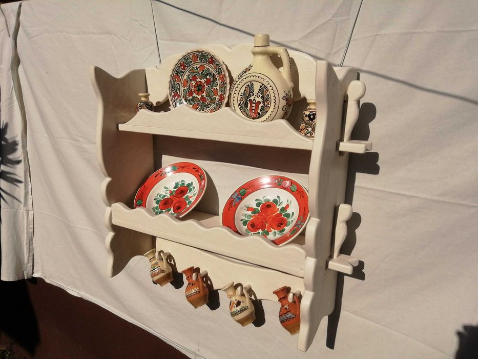 vand blidar din lemn cu 2 polite