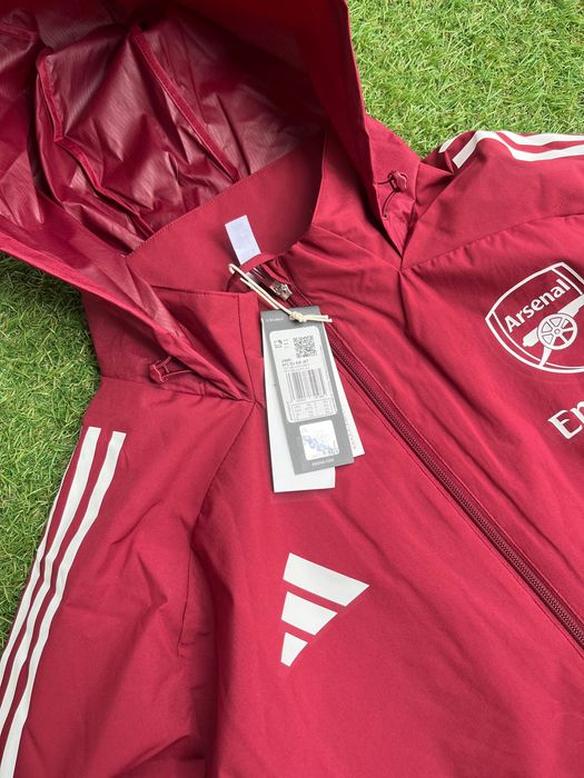 Мъжко горнище / яке : Adidas Sportswear Arsenal Zipped Hooded Jacket Bordeaux Charcoal Grey XXL